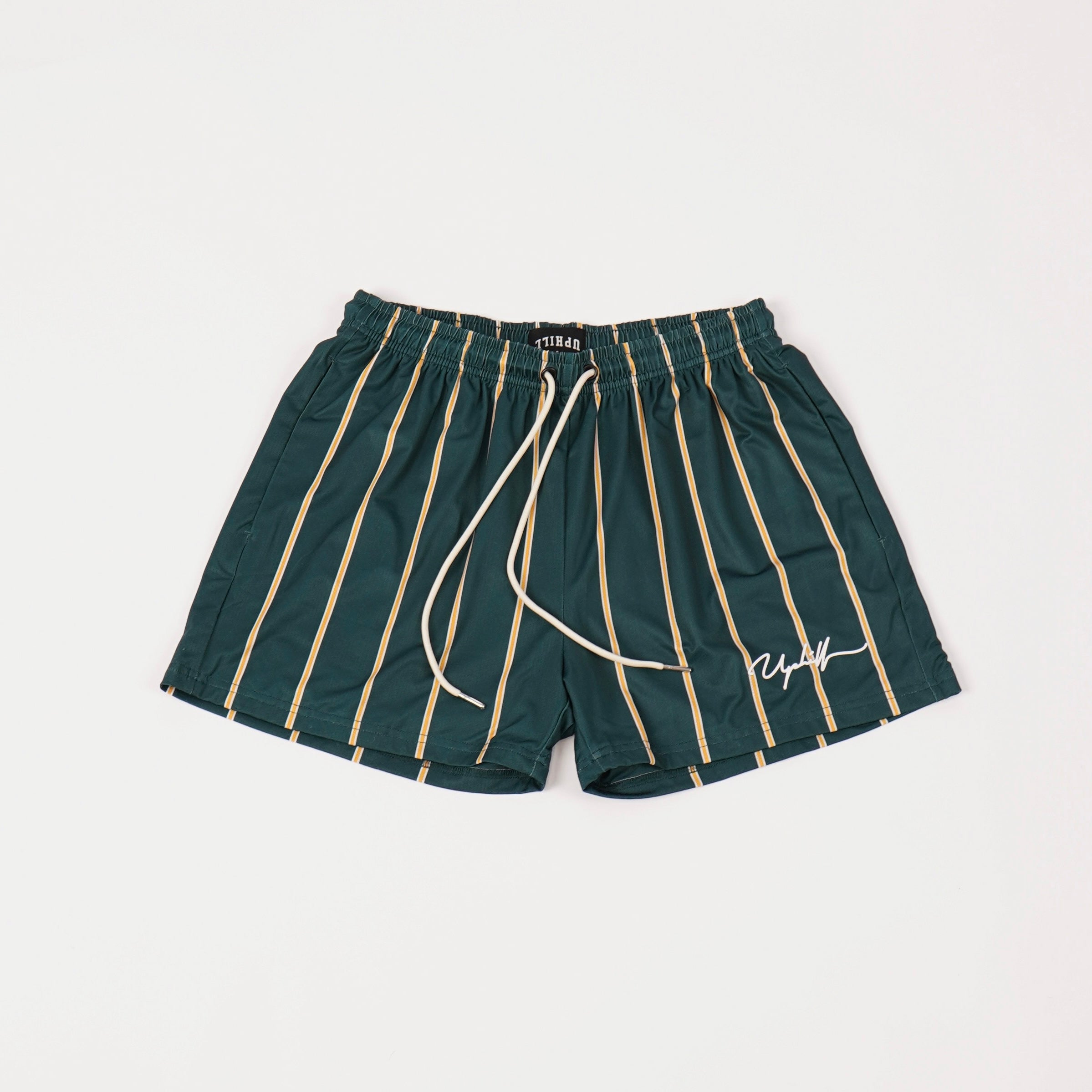 Pinstripe Shorts Green