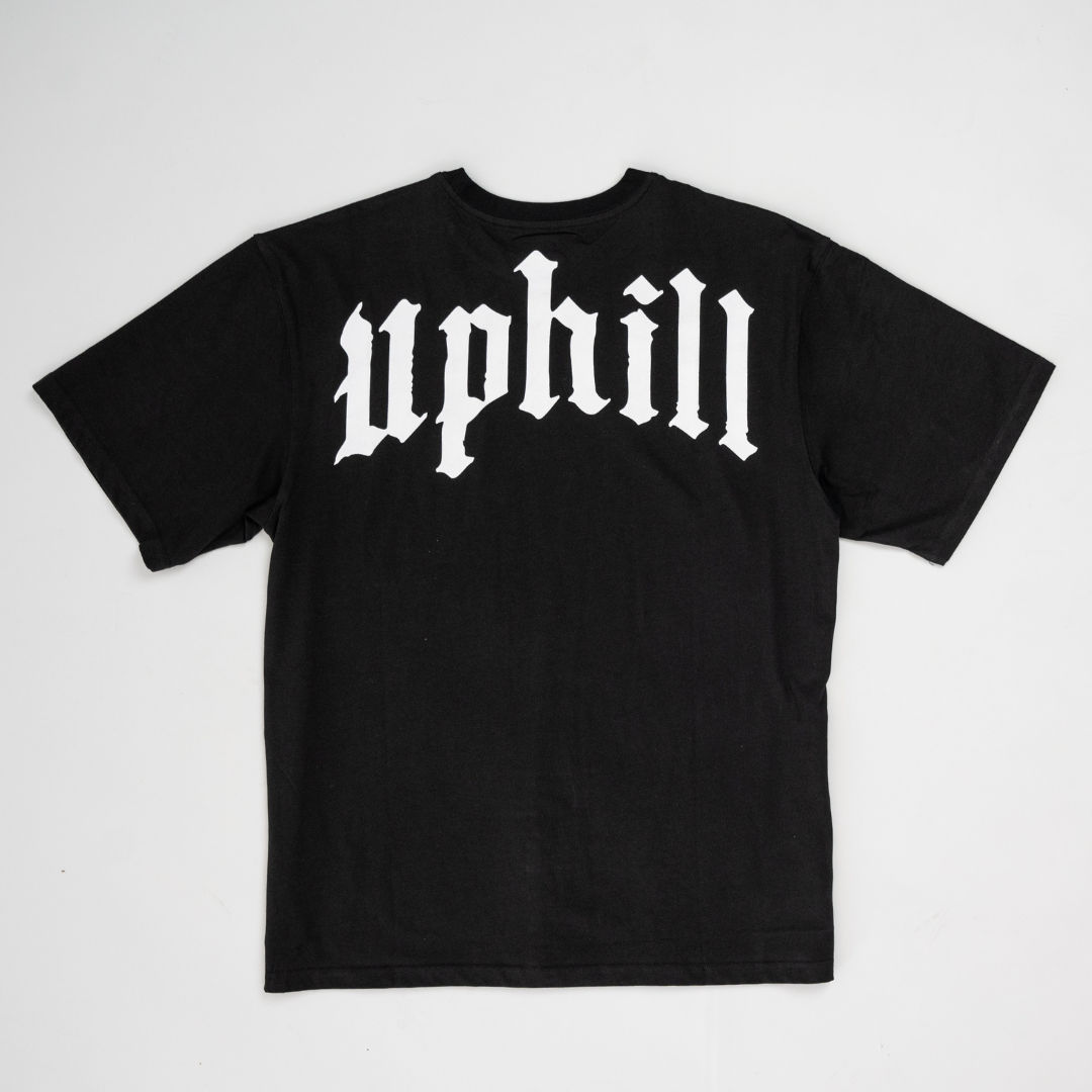 Vertical AAO Tee - Oversized Black