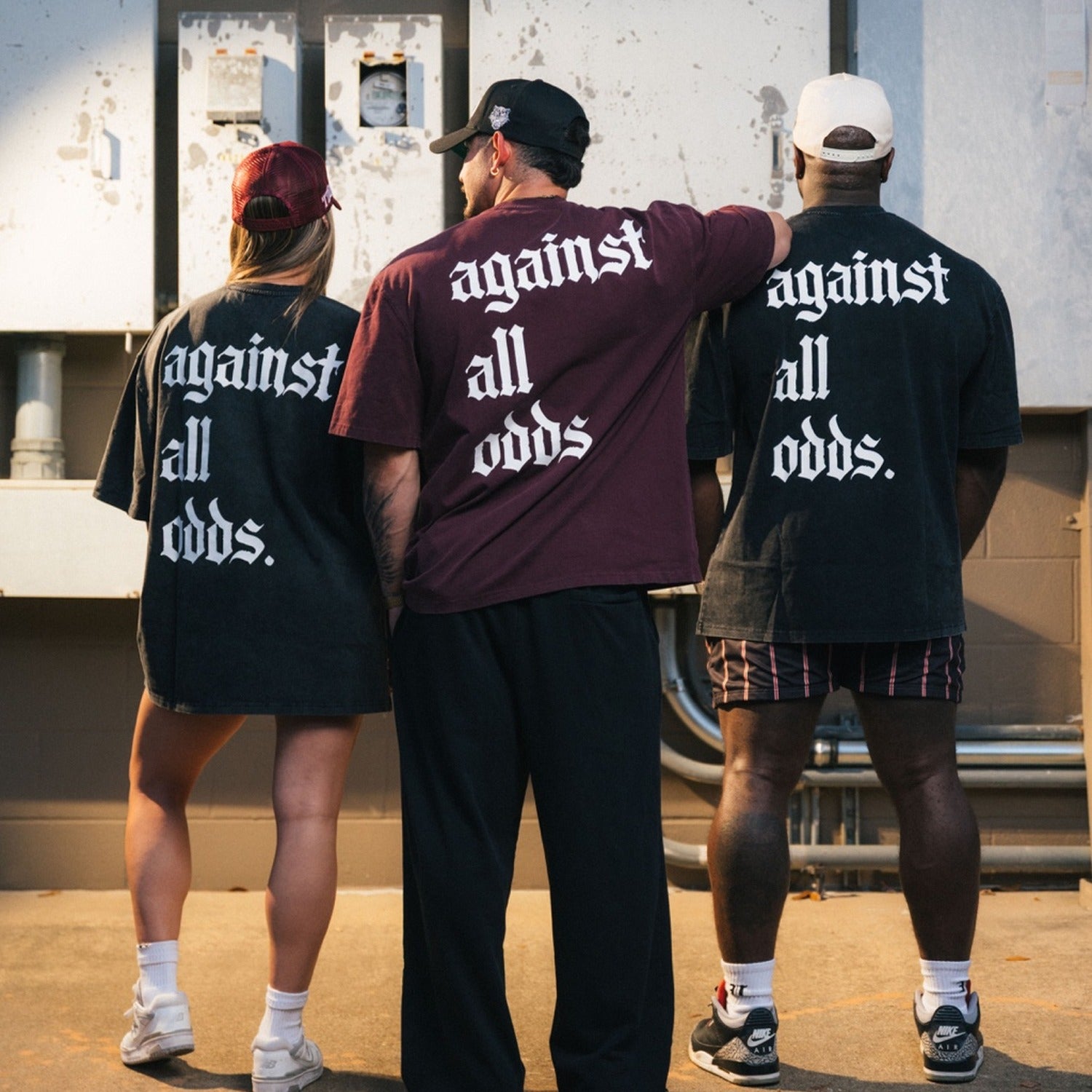 AAO Oversized Tee Maroon