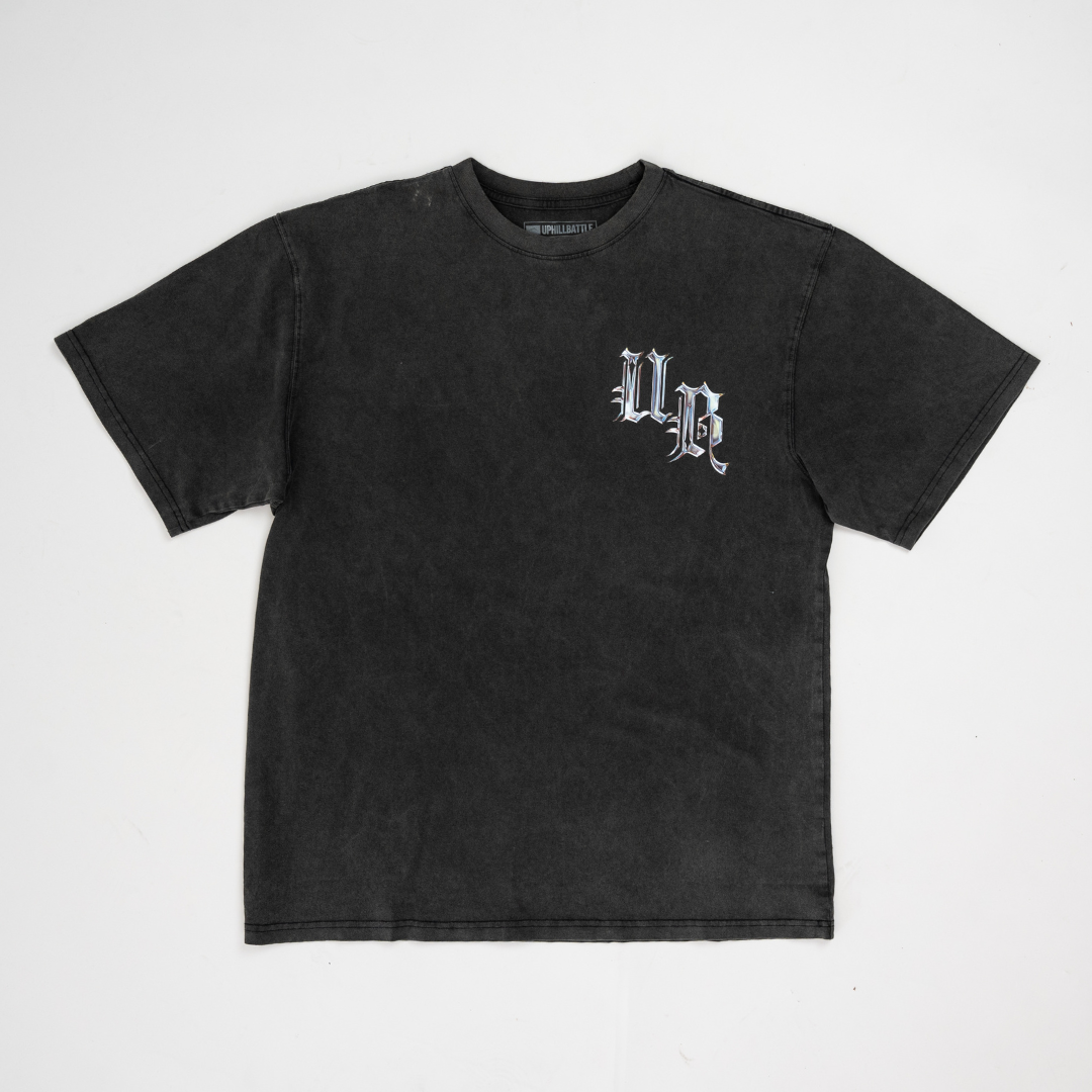 Chrome Tee - Oversized Vintage Charcoal