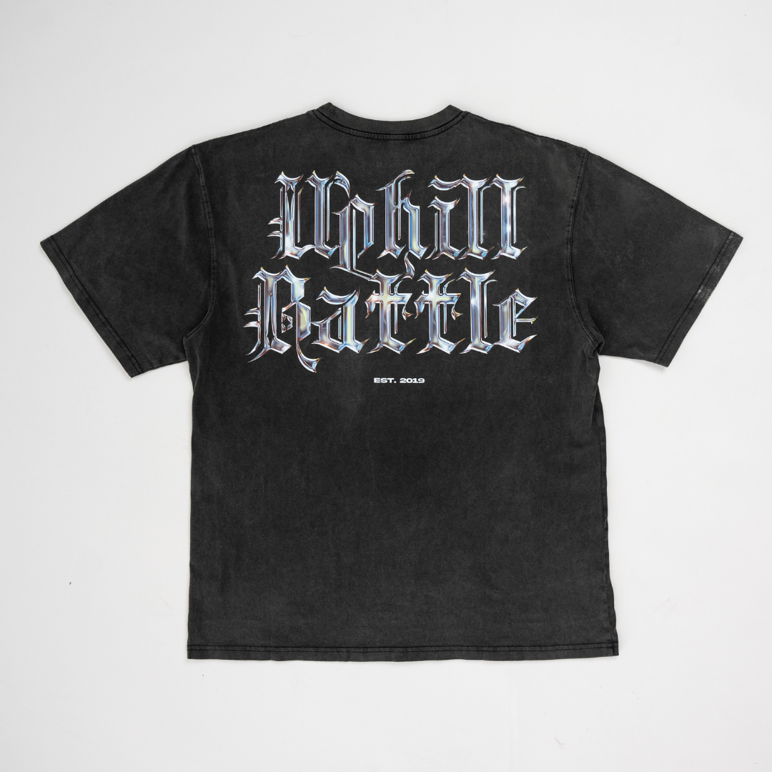 Chrome Tee - Oversized Vintage Charcoal