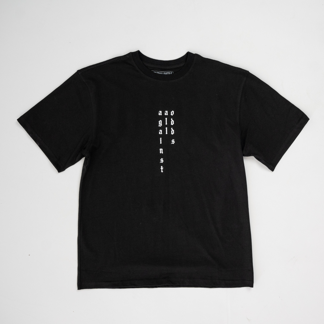 Vertical AAO Tee - Oversized Black
