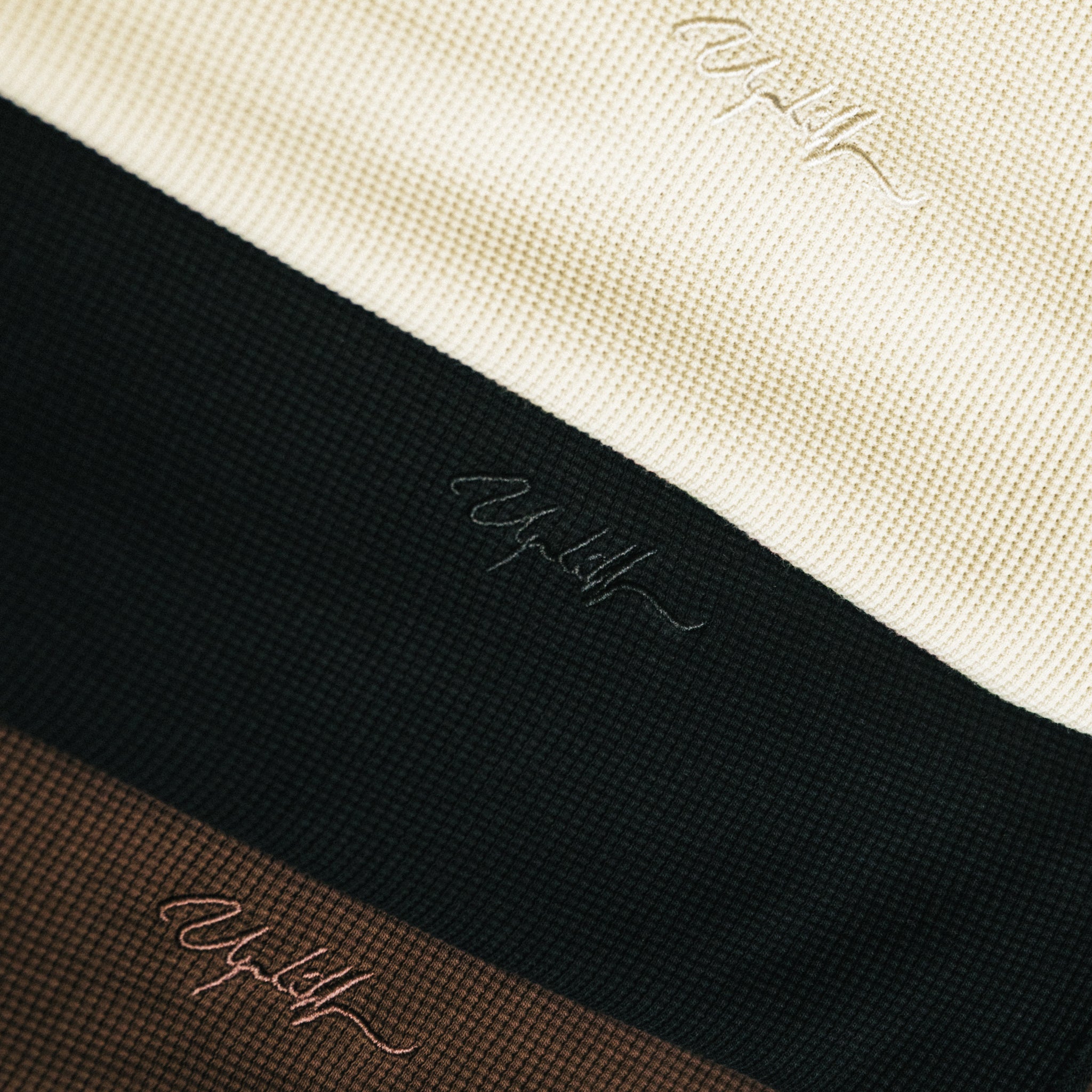 Quarter Sleeve Waffle Brown