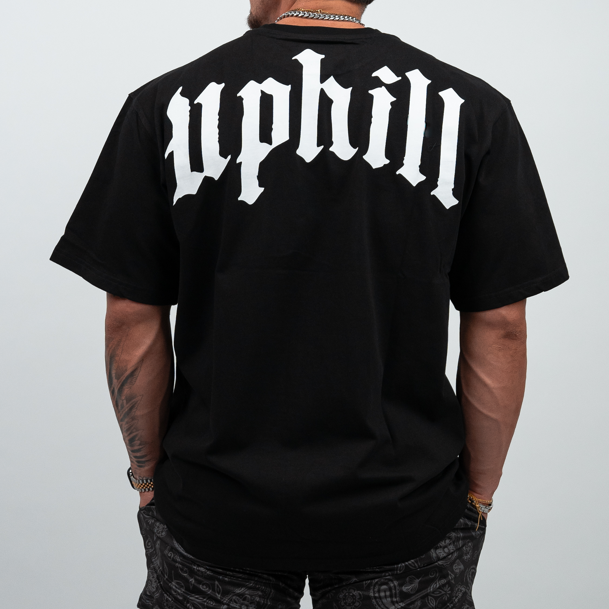 Vertical AAO Tee - Oversized Black