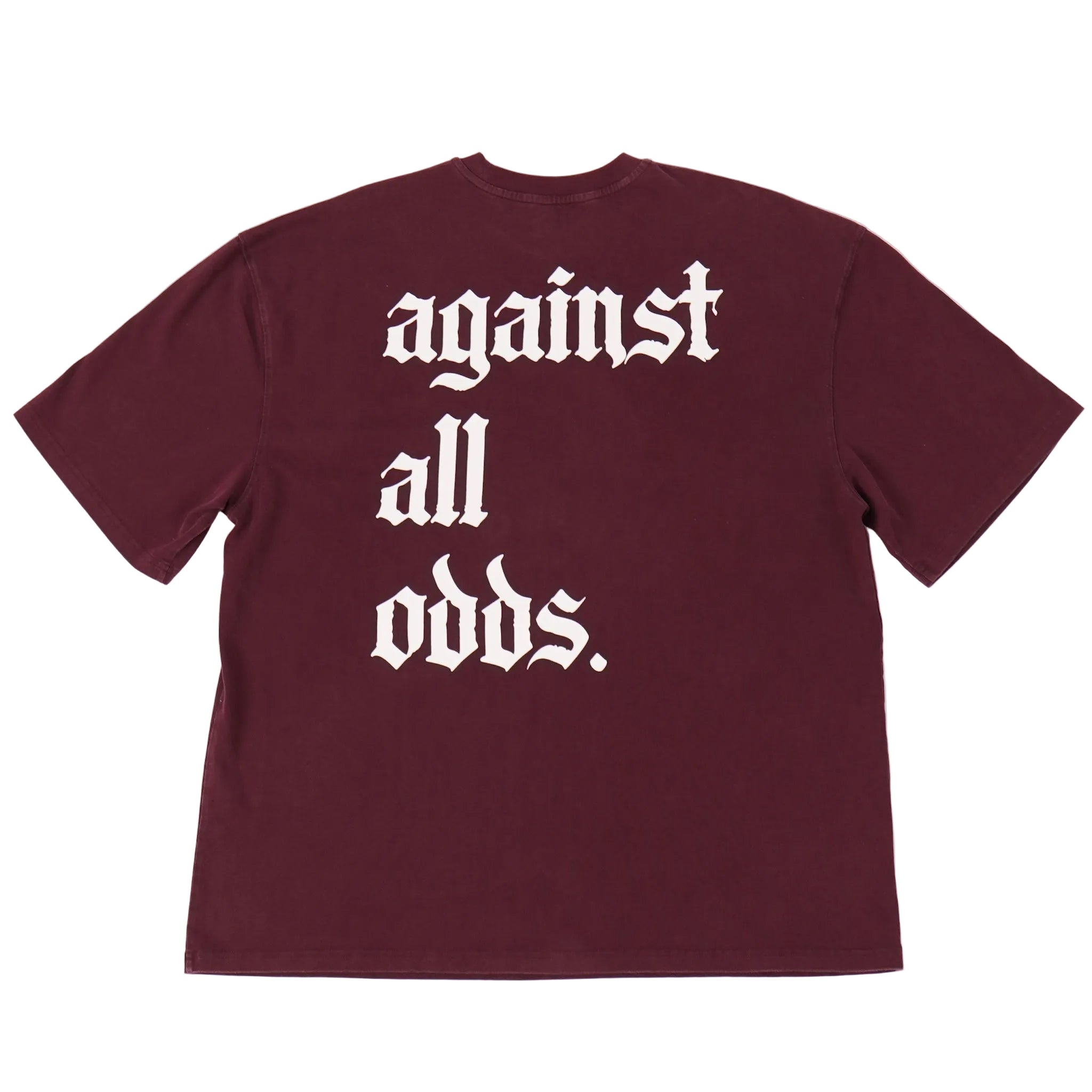 AAO Oversized Tee Maroon