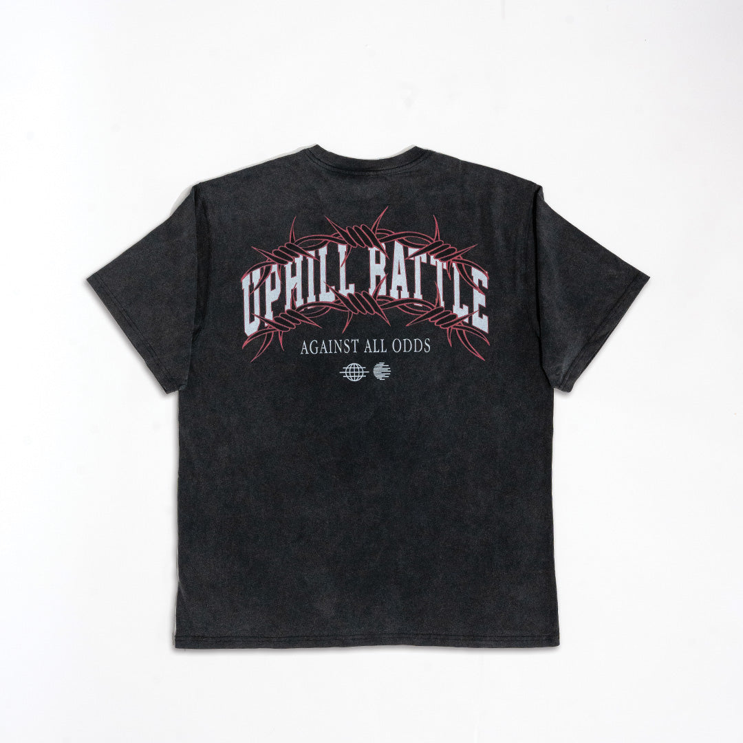 Barbed Wire Oversized Tee - Black