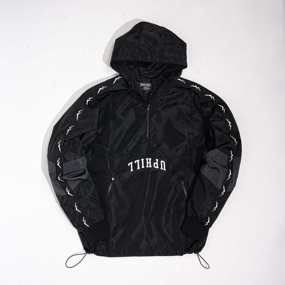 Cropped Skate Windbreaker - Black