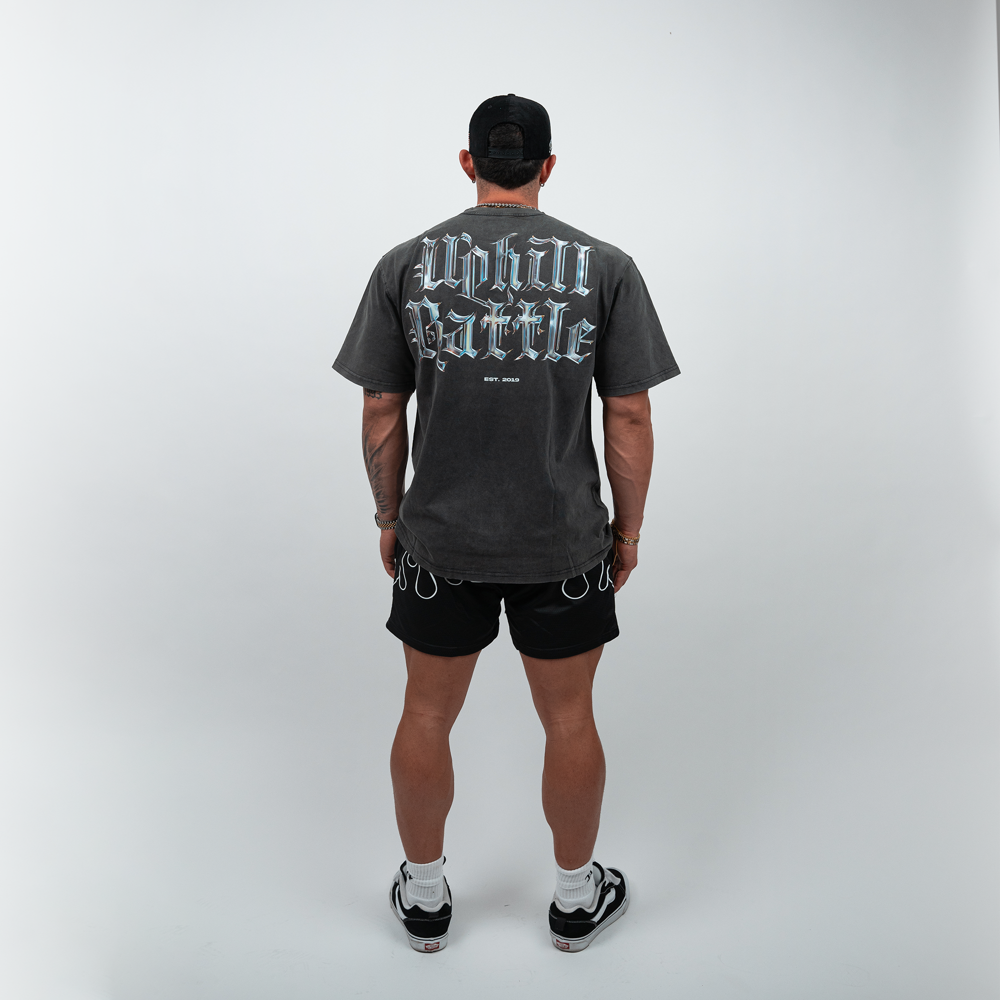 Chrome Tee - Oversized Vintage Charcoal