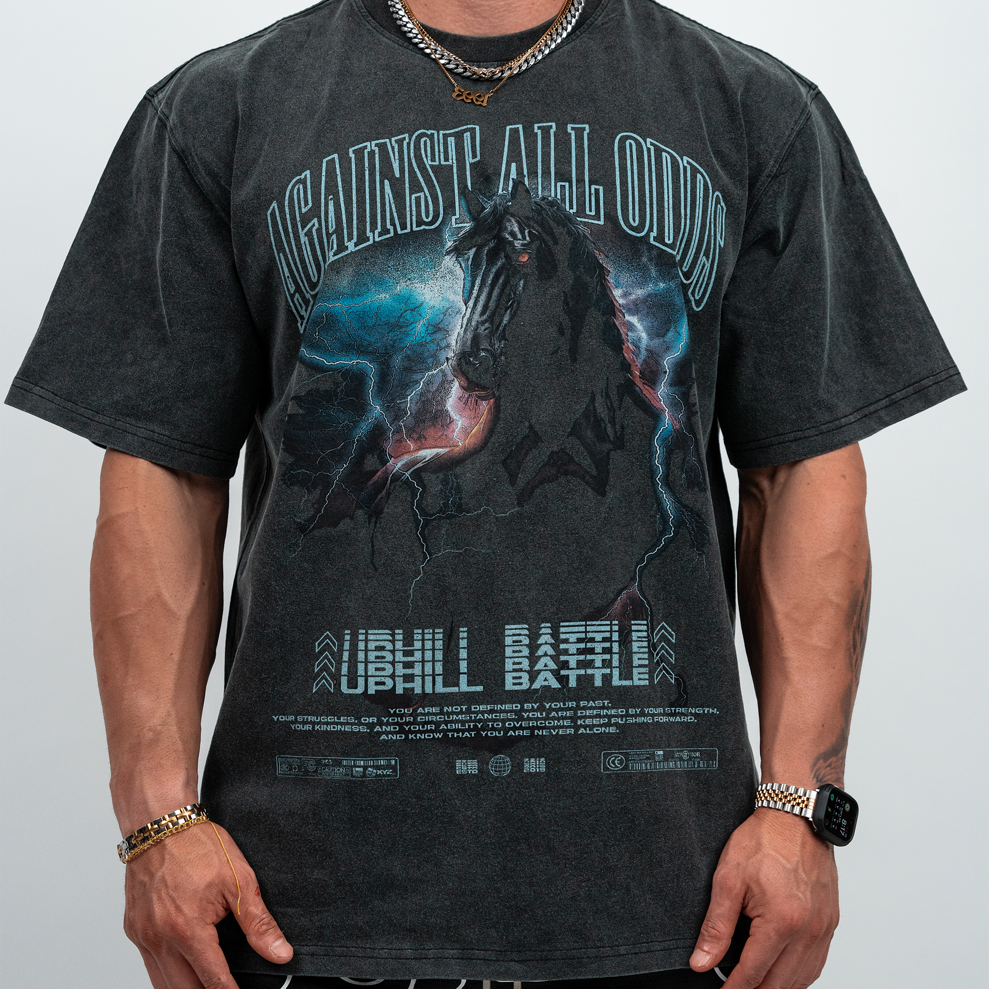 Dark Horse - Oversized Vintage Charcoal