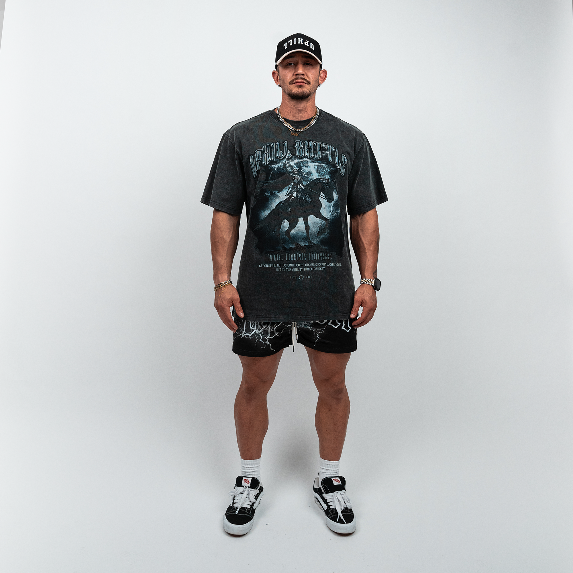 Dark Knight - Oversized Vintage Charcoal