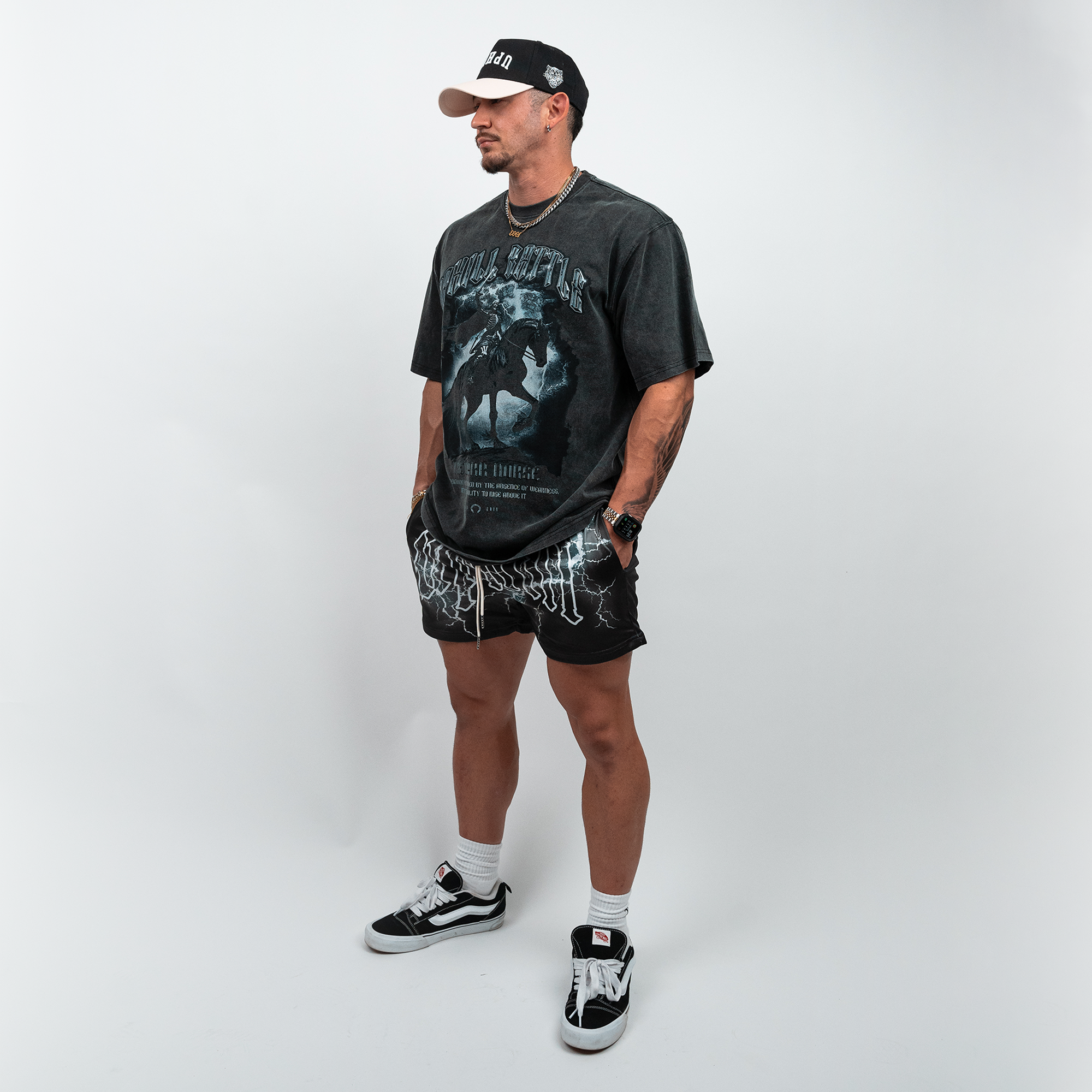 Dark Knight - Oversized Vintage Charcoal