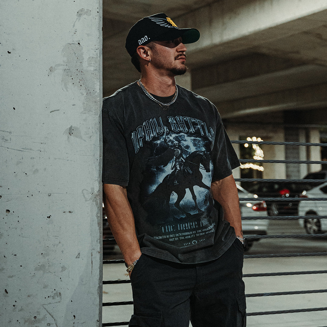 Dark Knight - Oversized Vintage Charcoal