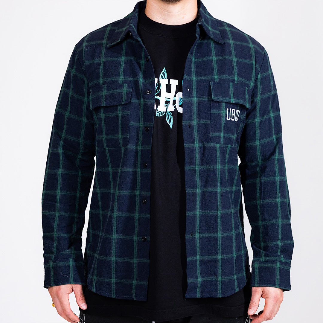 Uphill Flannel Blue/Green
