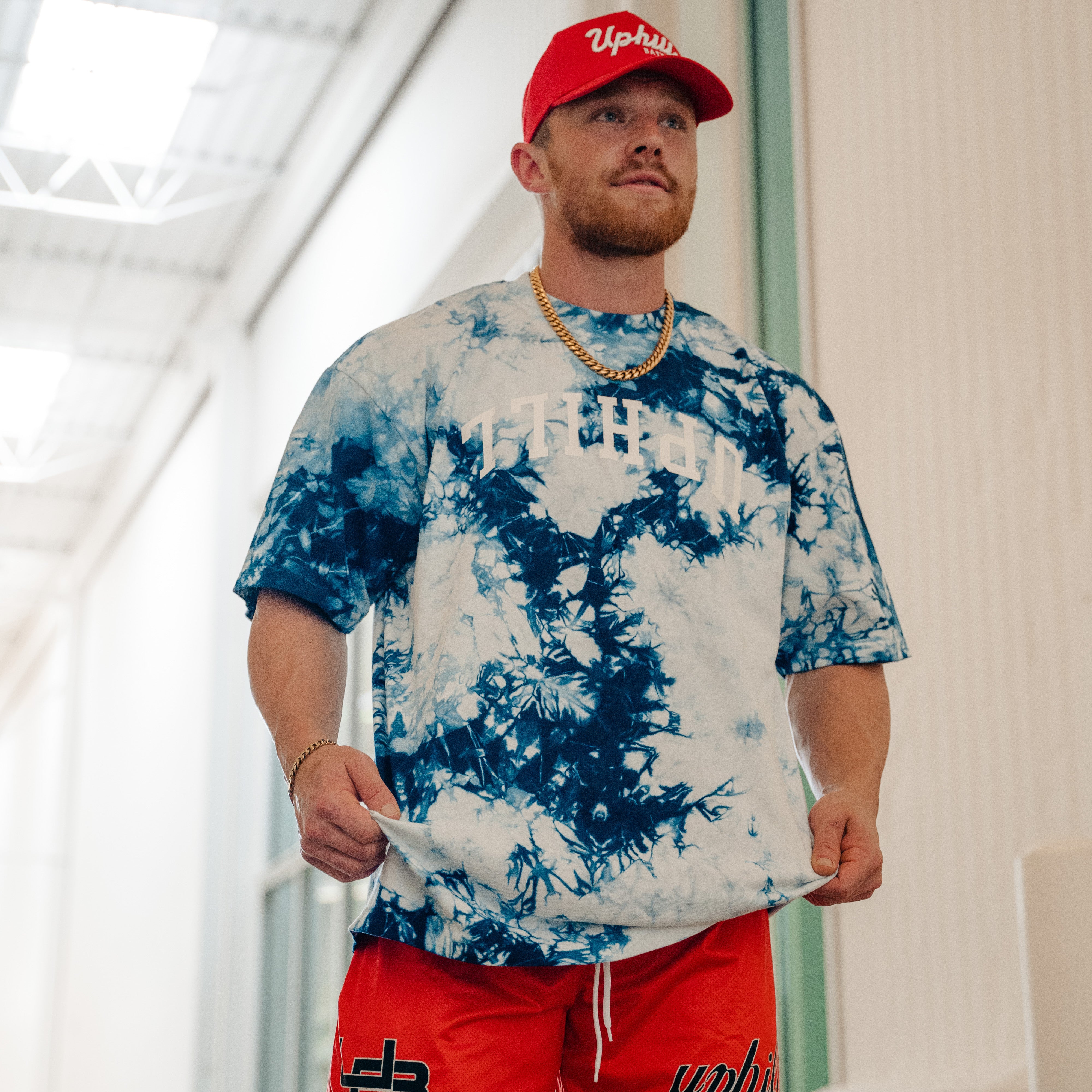 ⅂⅂IHԀՈ Heavyweight Tee Sky Blue