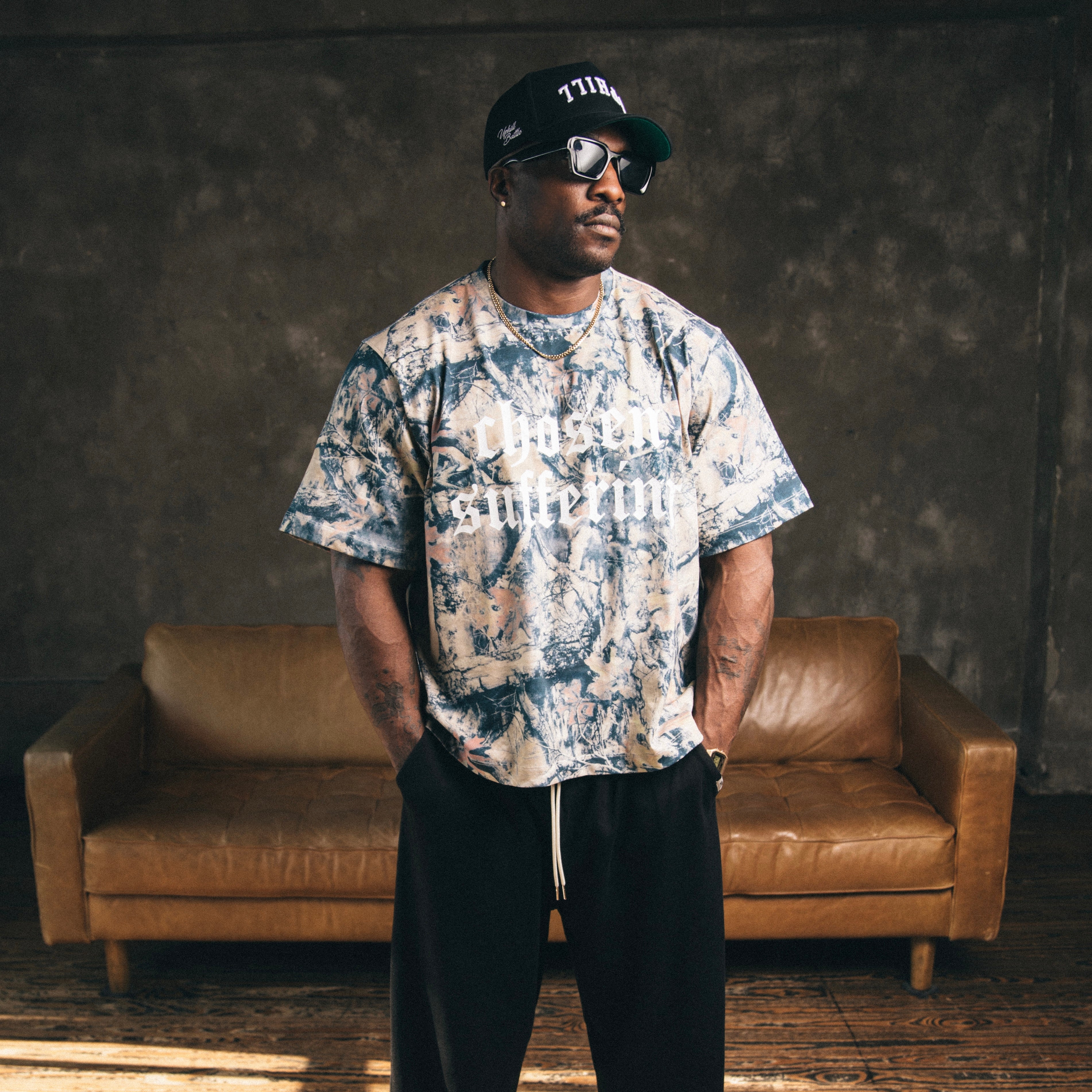 Camo Chosen Suffering Crop Tee