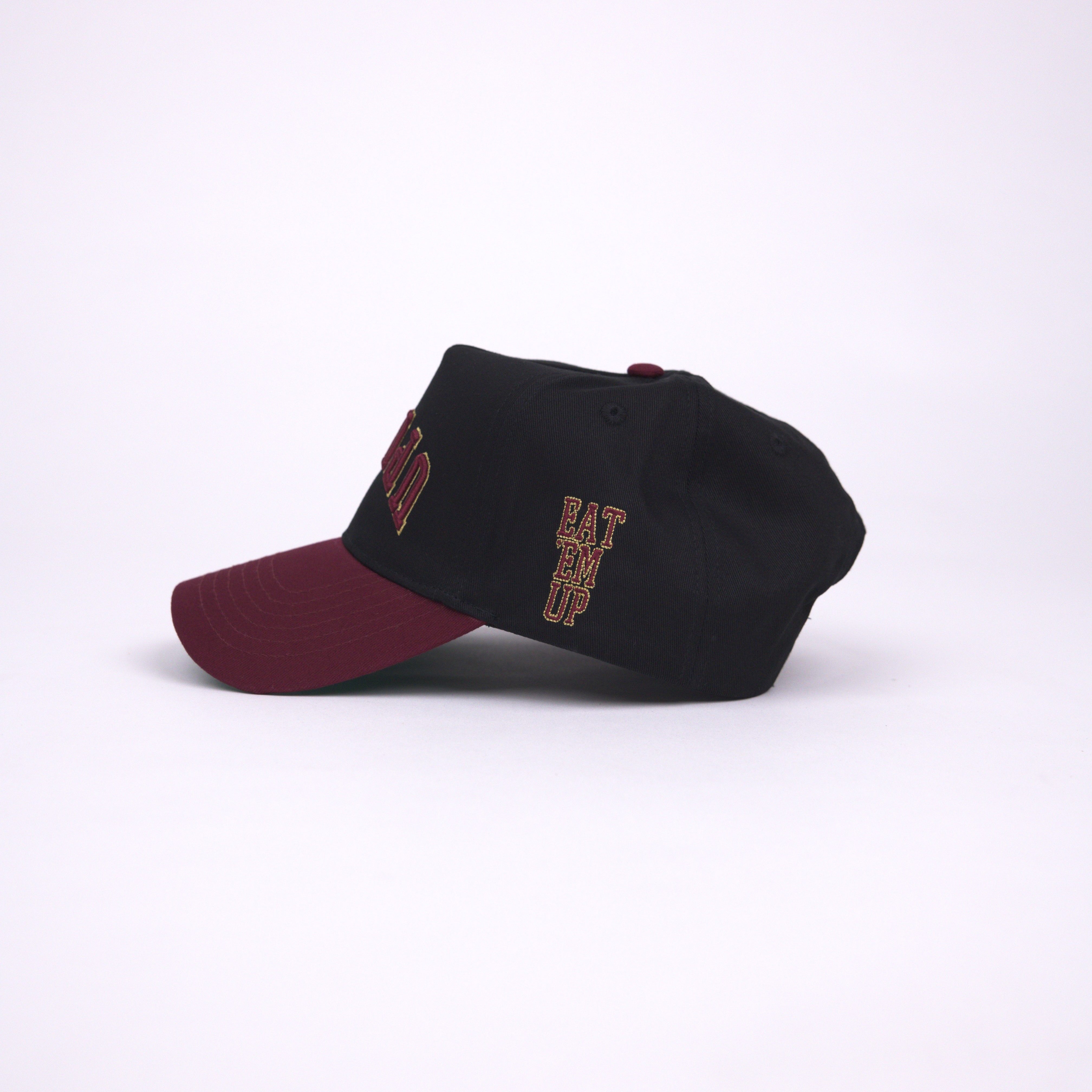 Maroon/Black ⅂⅂IHԀՈ Hat