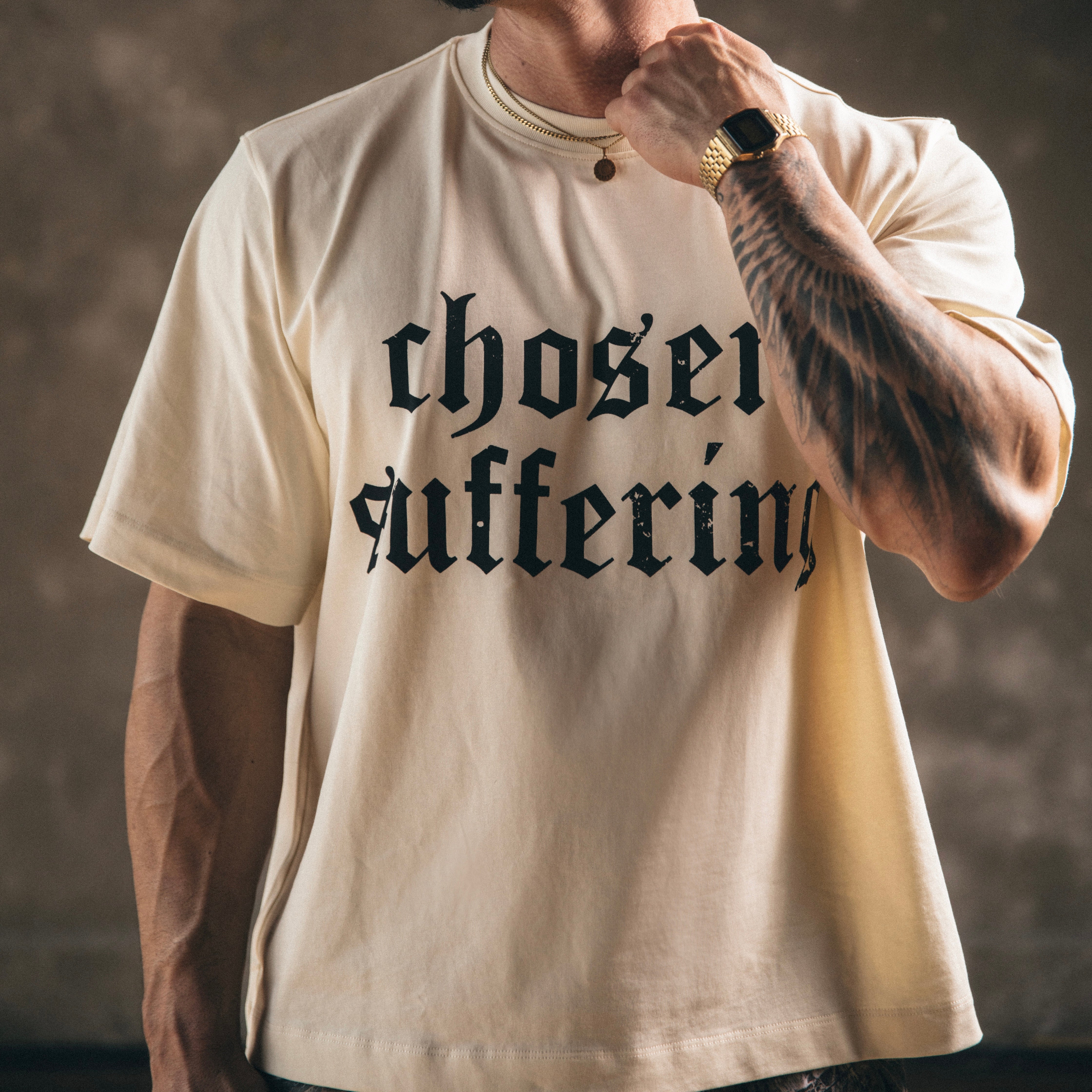Off-White Chosen Suffering Crop Tee