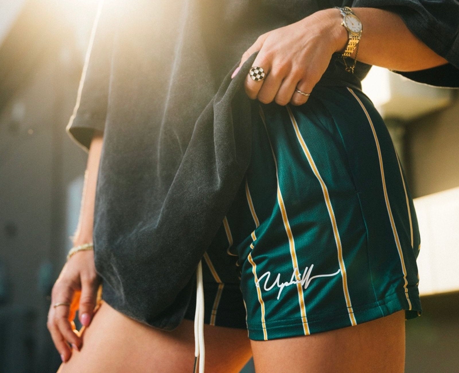 Oakland Pinstripe Shorts