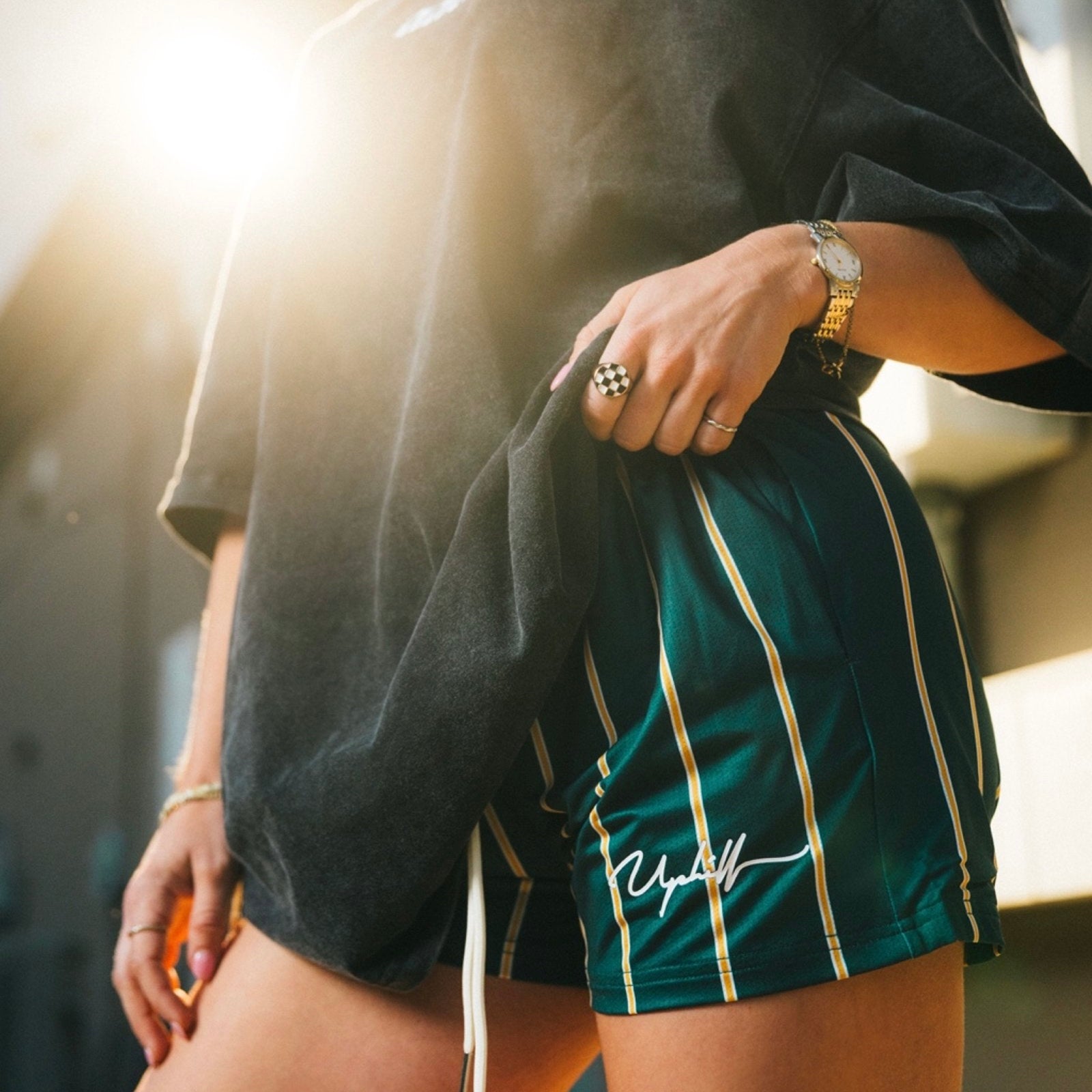 Oakland Pinstripe Shorts
