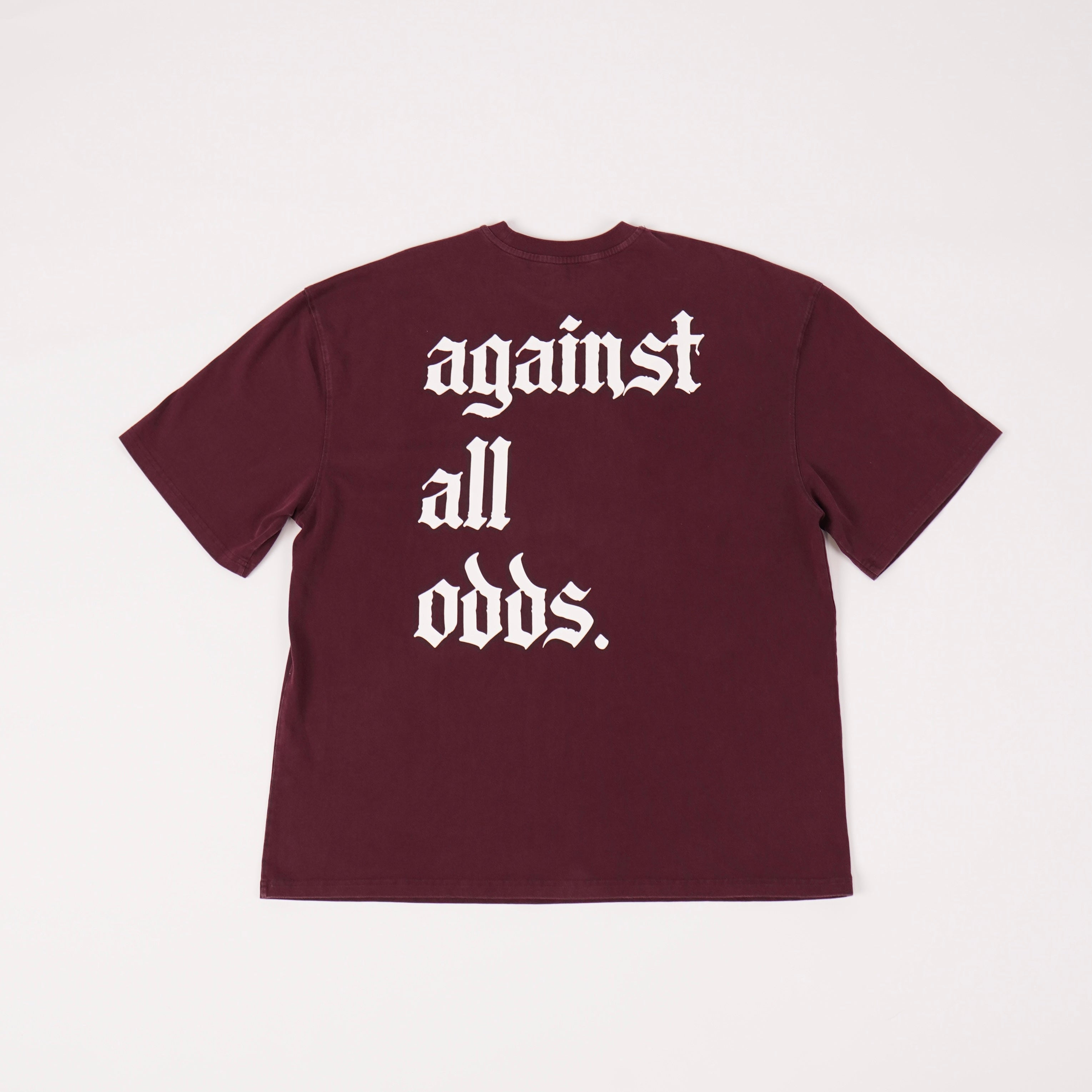 AAO Oversized Tee Maroon