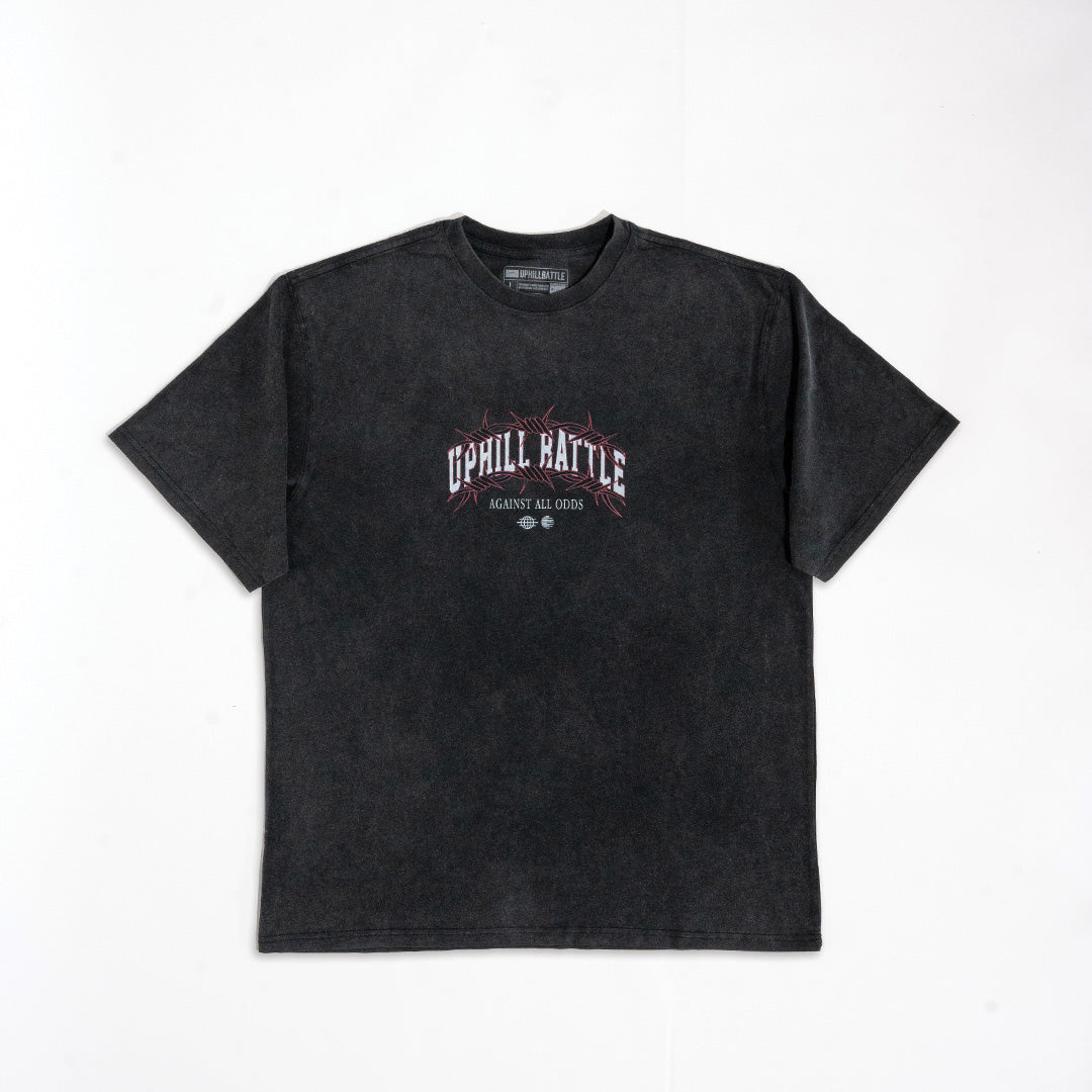 Barbed Wire Oversized Tee - Black