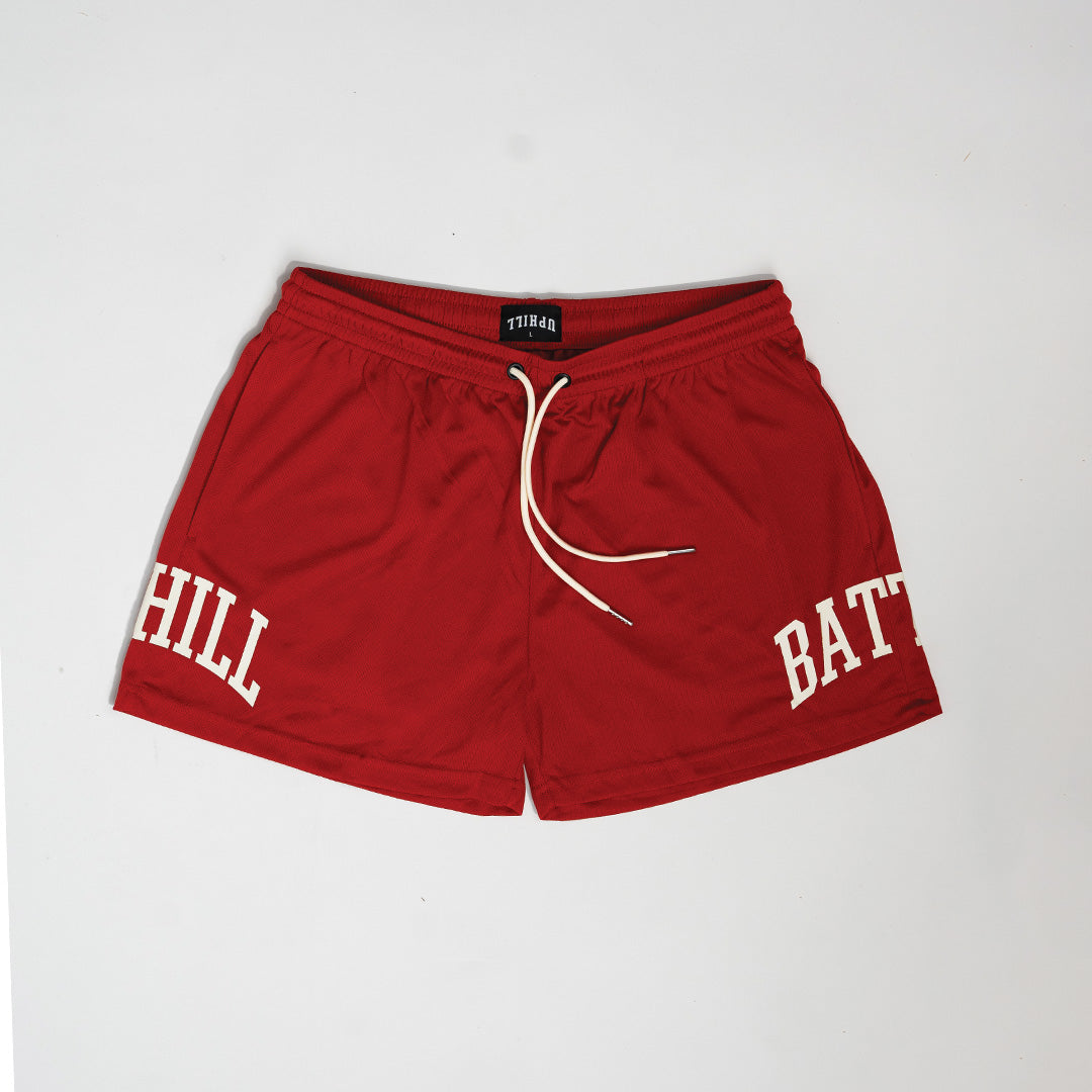 UPHILL BATTLE Shorts Crimson