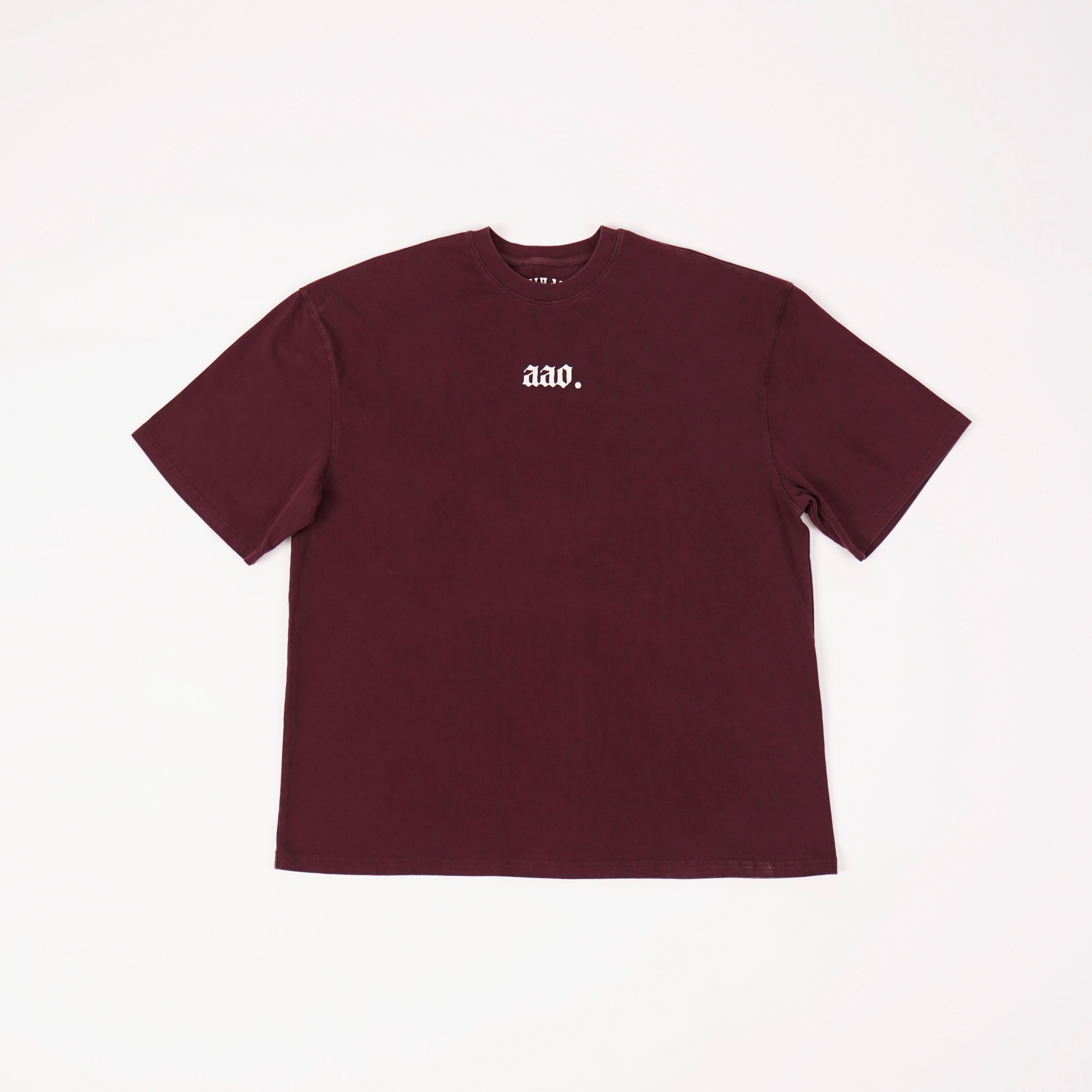 AAO Oversized Tee Maroon