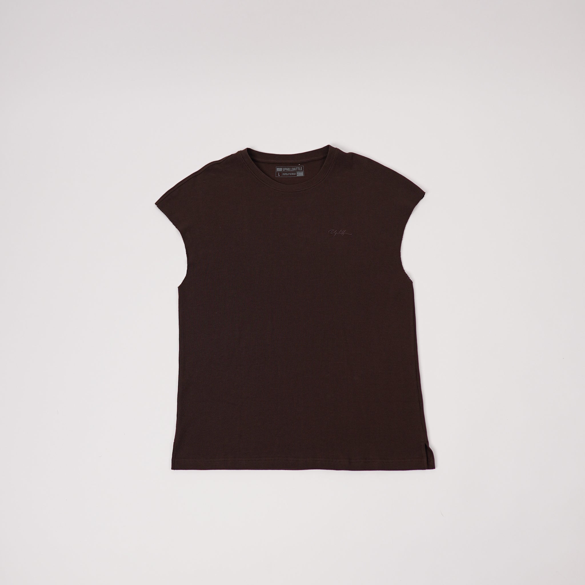 Quarter Sleeve Waffle Brown