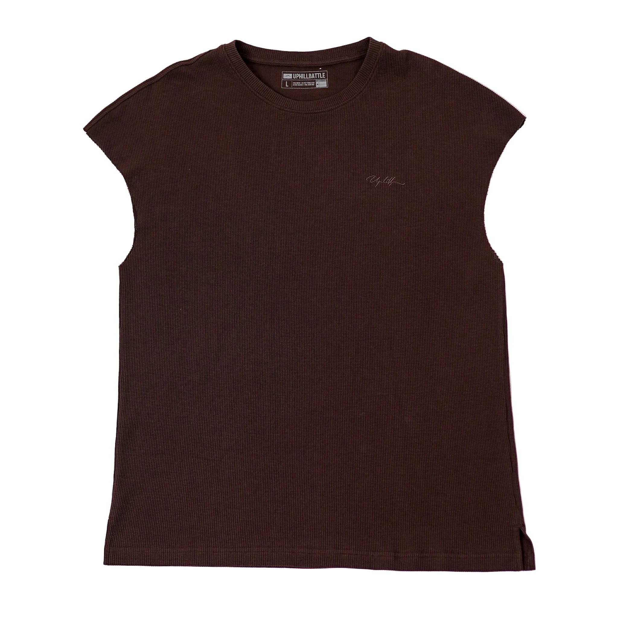 Quarter Sleeve Waffle Brown
