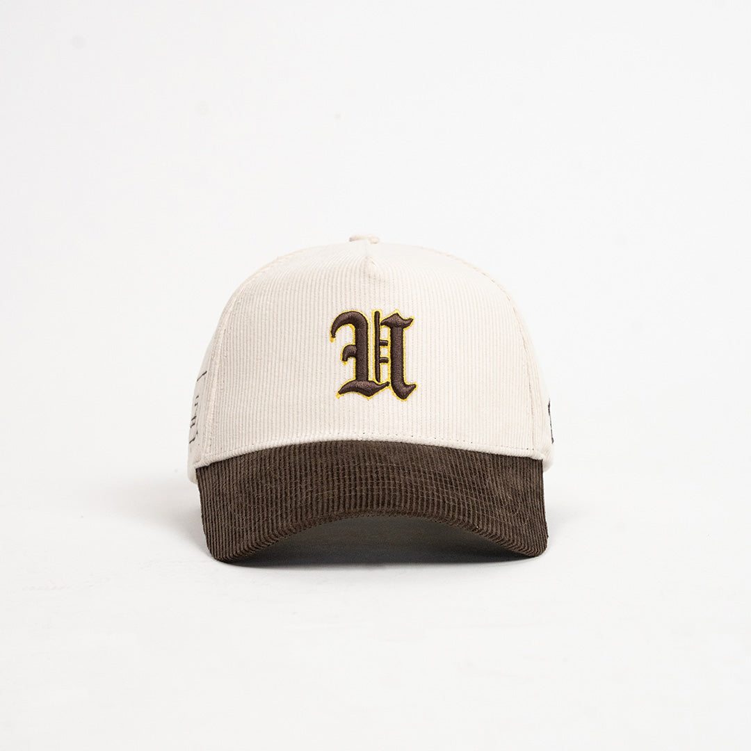 OFF White/Brown Corduroy OE Hat