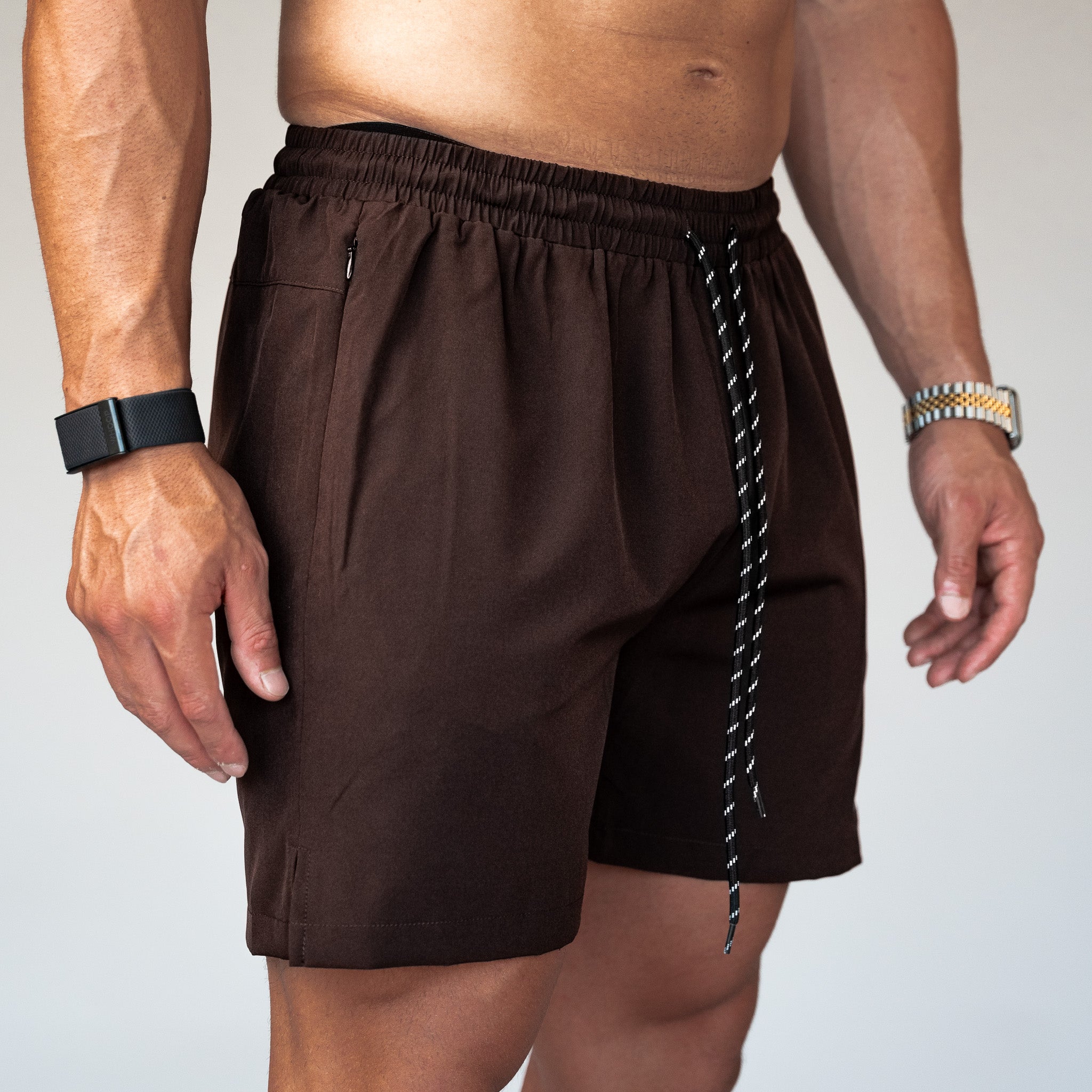 Uphill Performance Shorts Brown