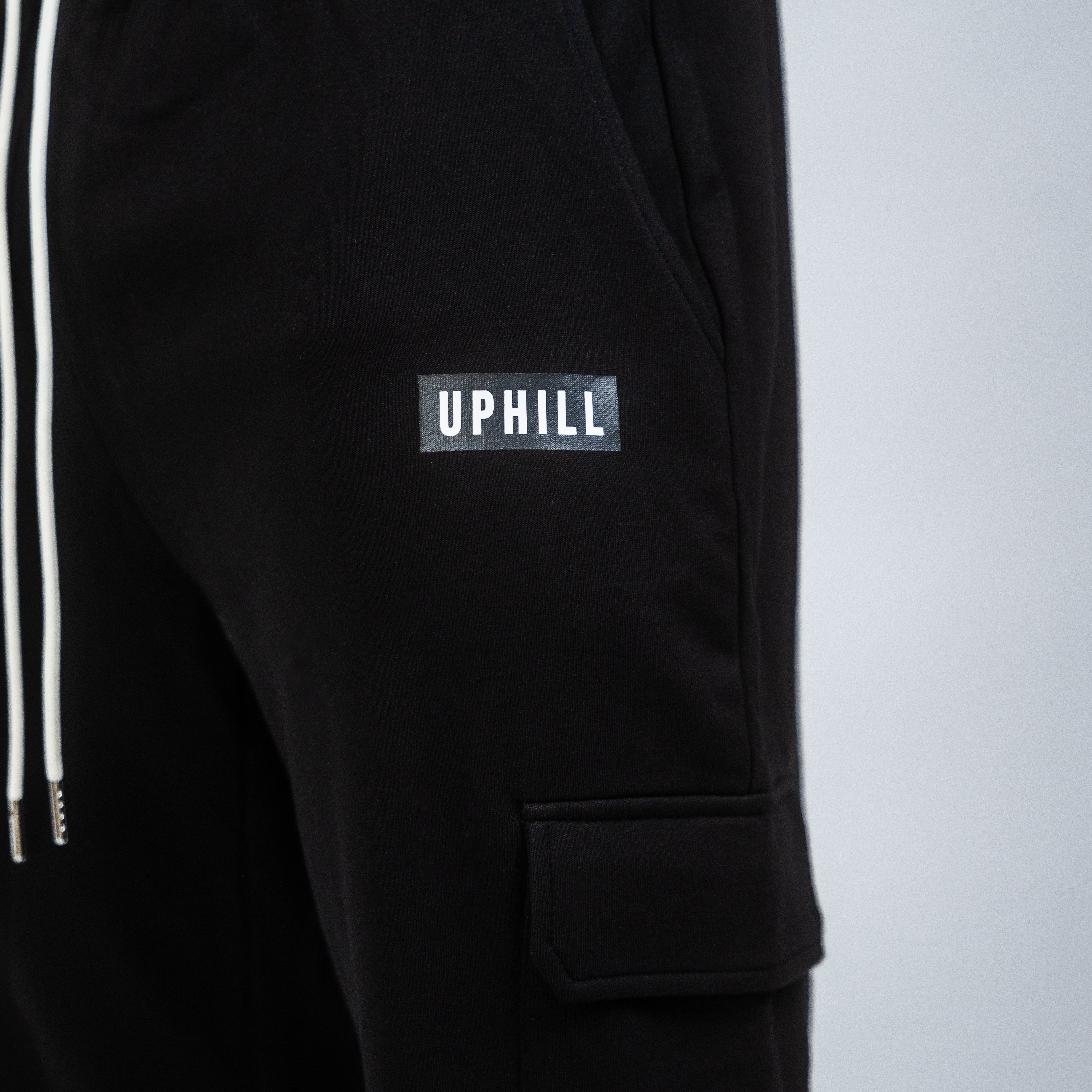 Relaxed Cargo Sweats Black