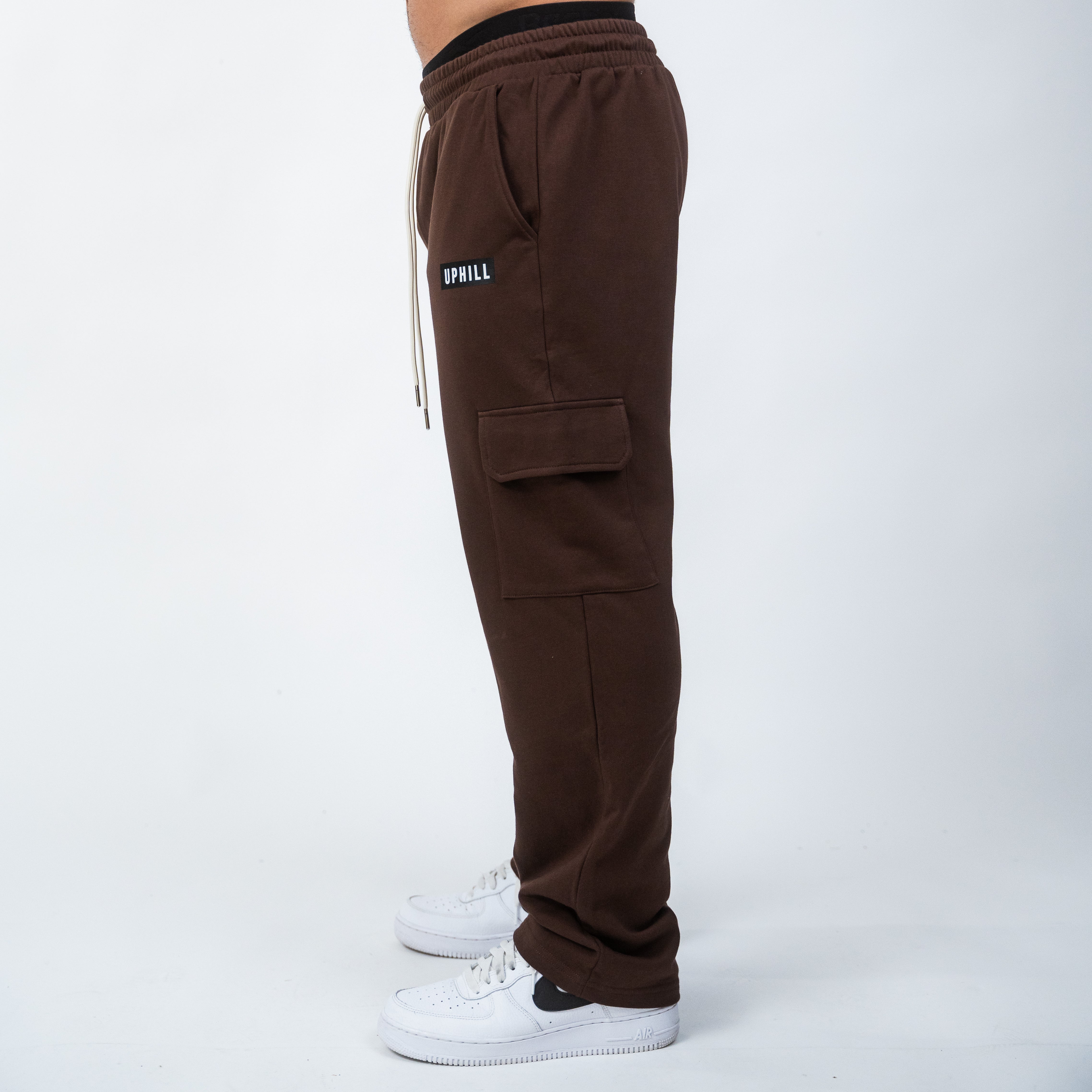 Relaxed Cargo Sweats Brown