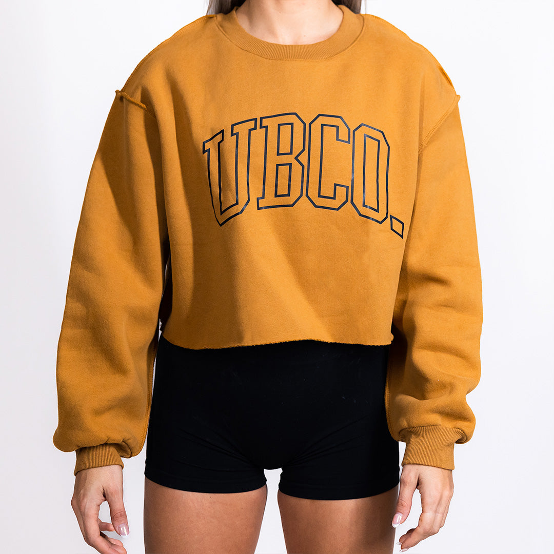 UBCO Crop Sweater Tan