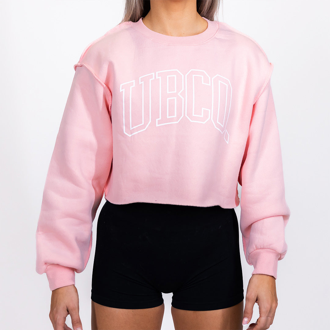 UBCO Crop Sweater Pink